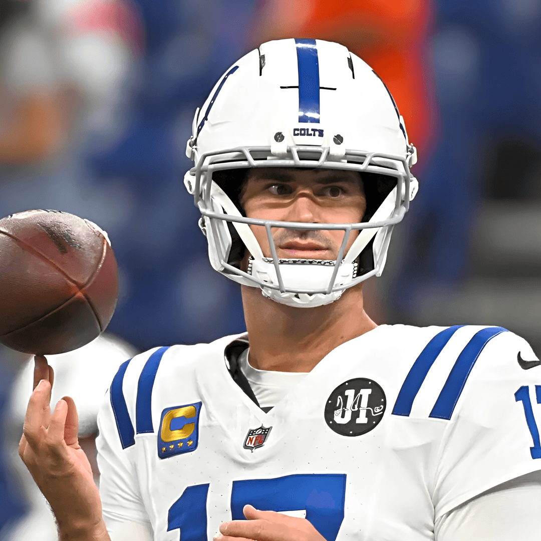 Daniel Jones in an Indianapolis Colts uniform