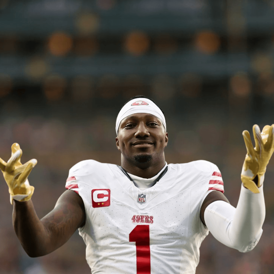 Deebo Samuel in a San Francisco 49ers uniform
