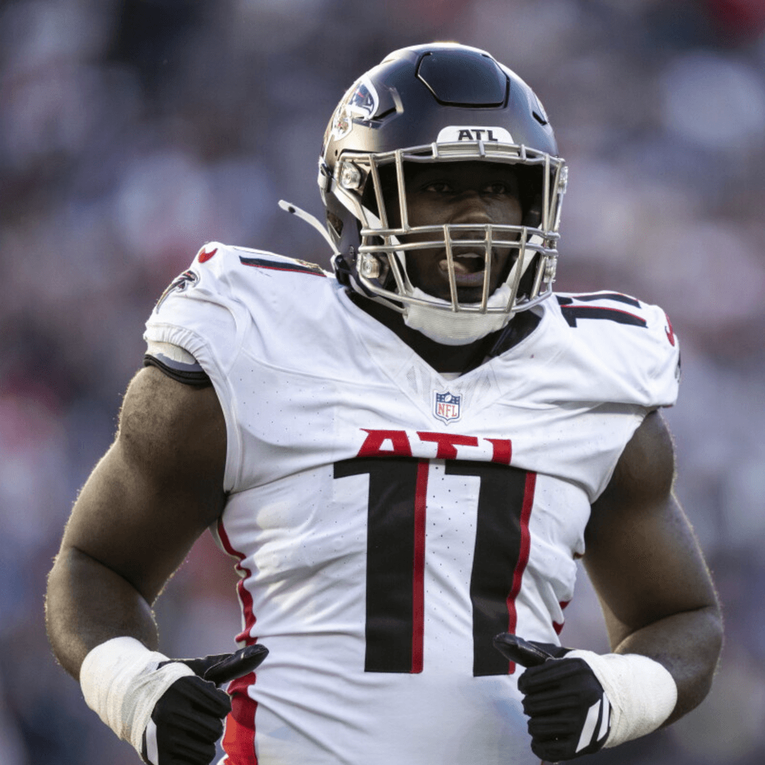 Jalon Walker in an Atlanta Falcons uniform