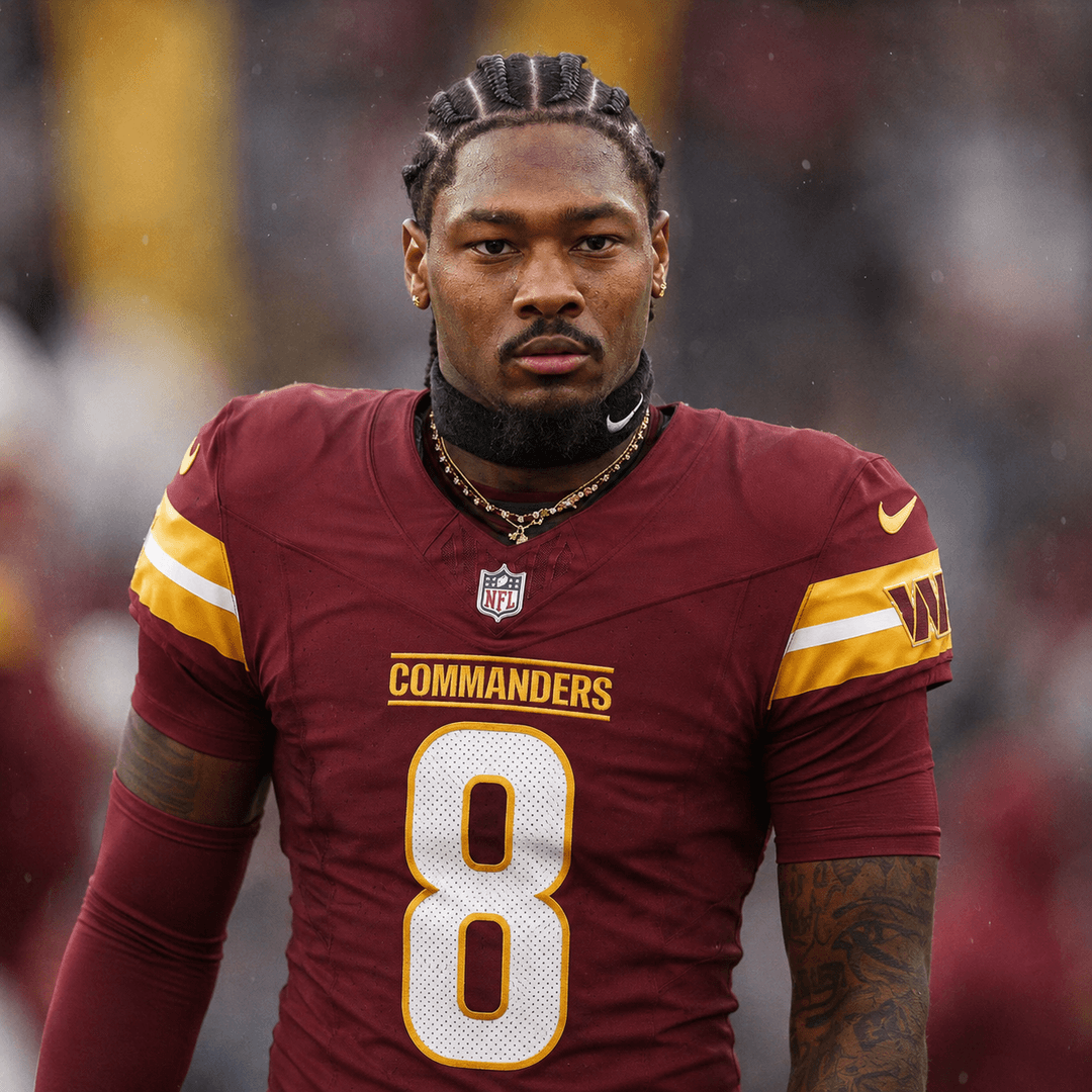 Stefon Diggs in a Washington Commanders uniform