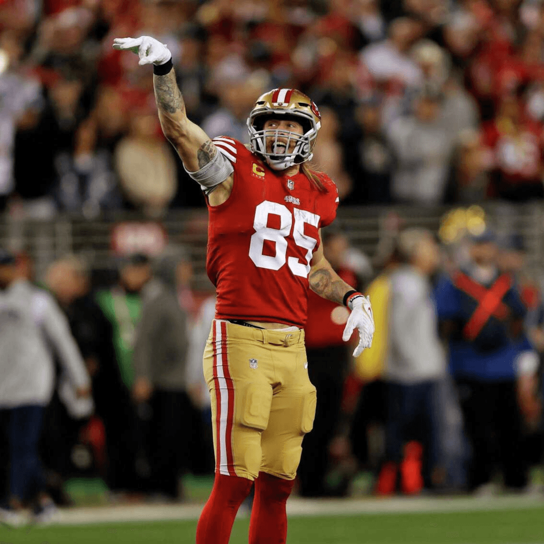 George Kittle in a San Francisco 49ers uniform