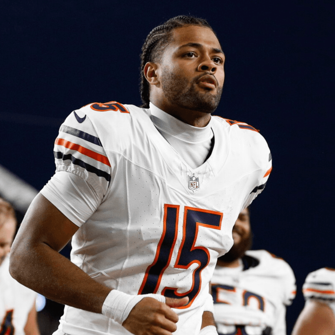 Rome Odunze in a Chicago Bears uniform